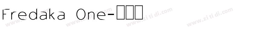 Fredaka One字体转换